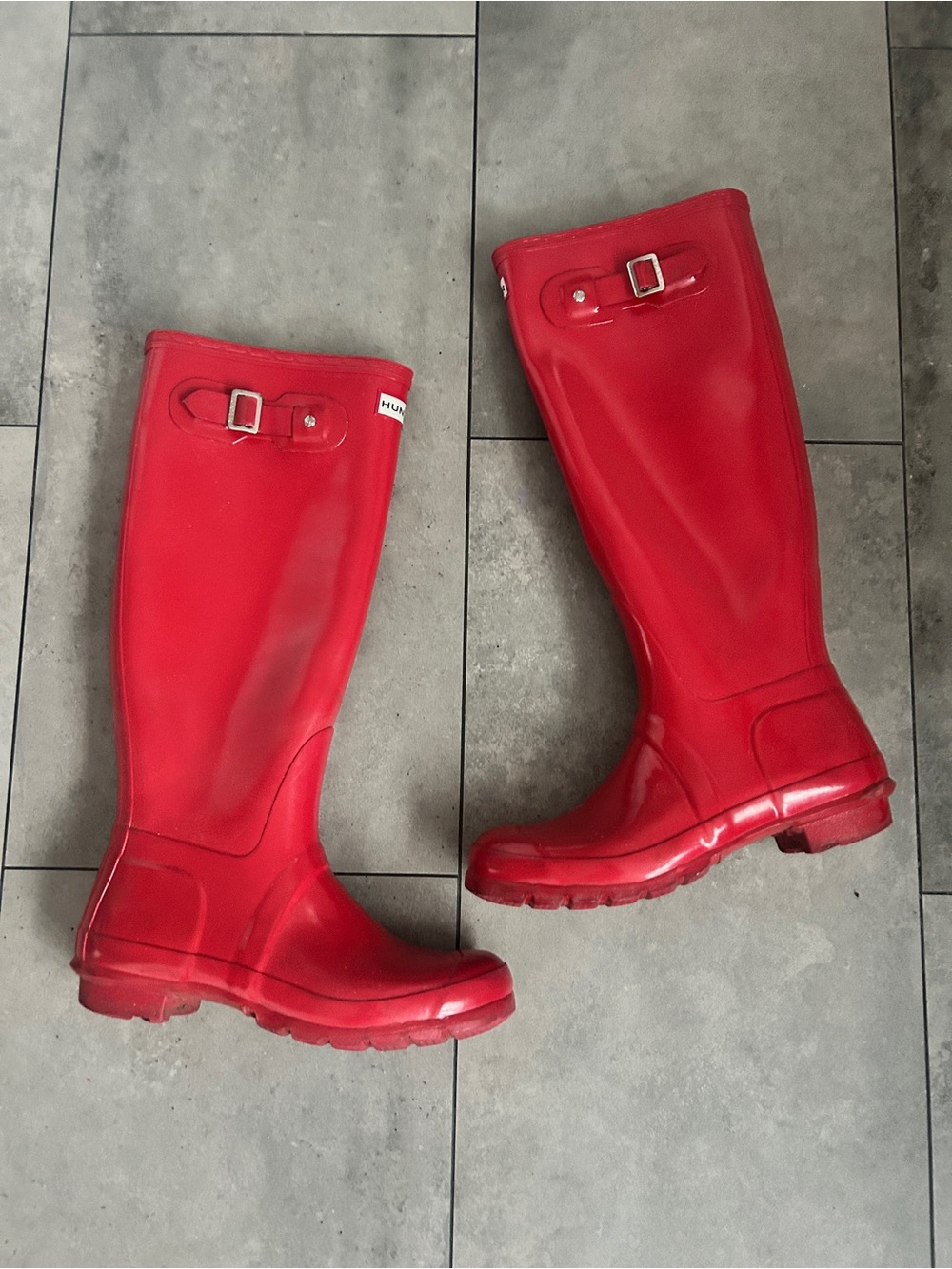 HUNTER Original Tall Gloss Rain Boots 8